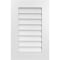 Ekena Millwork Vertical Surface Mount PVC Gable Vent: Non-Functional, w/ 3-1/2"W x 1"P Standard Frame, 18"W x 28"H GVPVE18X2801SN - alternate 1